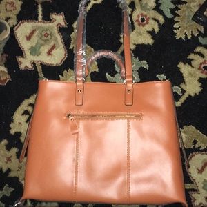 Caramel Genuine Leather Handbag